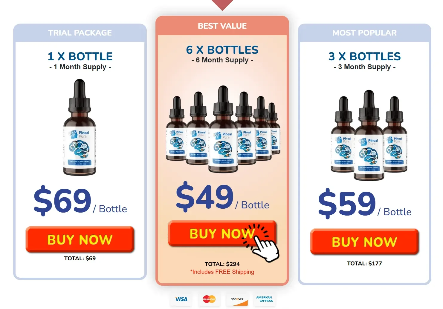 Buy PinealPure 6 Bottles